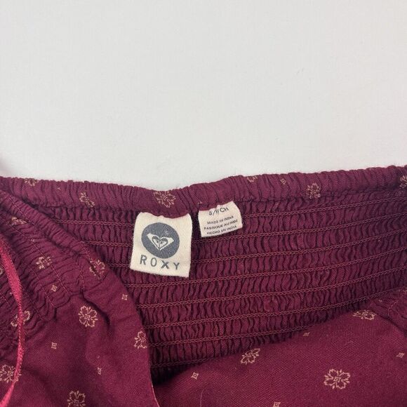 ROXY Y2K Babydoll Strapless Boho Maxi Dress Small Beachy Fairy Peasant Hippie - Picture 4 of 14